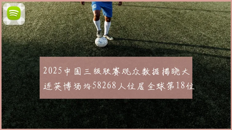 2025中国三级联赛观众数据揭晓大连英博场均58268人位居全球第18位